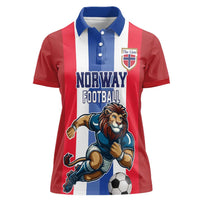 Custom Norway Football Women Polo Shirt The Lions Champion 2024 - Wonder Print Shop
