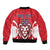 Custom Norway Football Bomber Jacket Red Lion Football 2024 - Wonder Print Shop