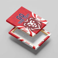 Custom Norway Football Canvas Wall Art Red Lion Football 2024 - Wonder Print Shop
