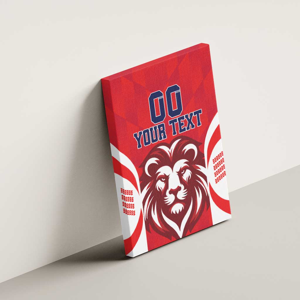 Custom Norway Football Canvas Wall Art Red Lion Football 2024 - Wonder Print Shop