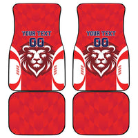 Custom Norway Football Car Mats Red Lion Football 2024 - Wonder Print Shop