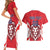 Custom Norway Football Couples Matching Short Sleeve Bodycon Dress and Hawaiian Shirt Red Lion Football 2024 - Wonder Print Shop