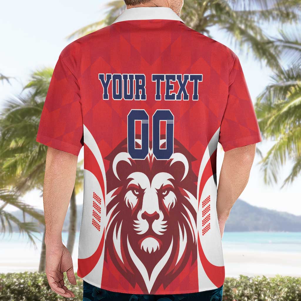Custom Norway Football Hawaiian Shirt Red Lion Football 2024 - Wonder Print Shop