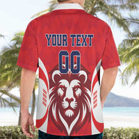 Custom Norway Football Hawaiian Shirt Red Lion Football 2024 - Wonder Print Shop
