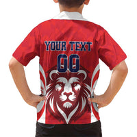 Custom Norway Football Hawaiian Shirt Red Lion Football 2024 - Wonder Print Shop