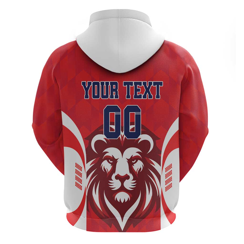 Custom Norway Football Hoodie Red Lion Football 2024 - Wonder Print Shop
