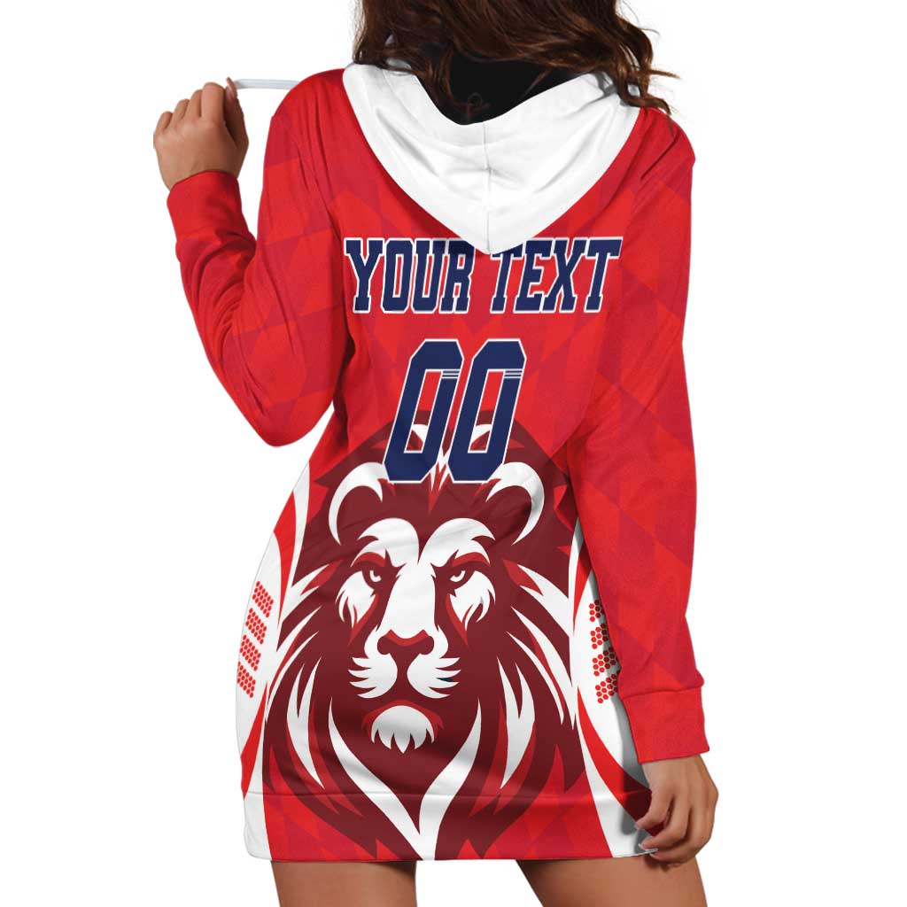 Custom Norway Football Hoodie Dress Red Lion Football 2024 - Wonder Print Shop