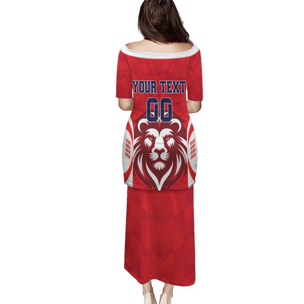 Custom Norway Football Puletasi Red Lion Football 2024 - Wonder Print Shop