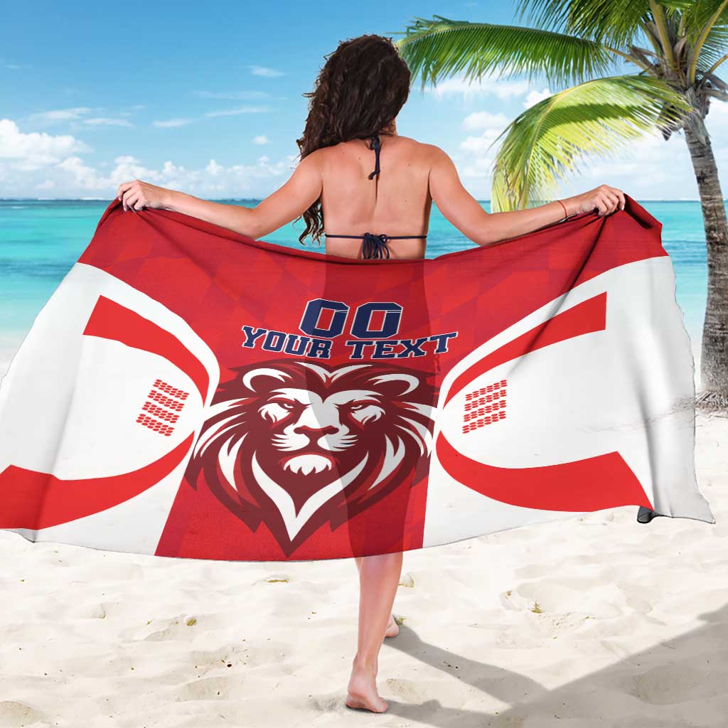 Custom Norway Football Sarong Red Lion Football 2024 - Wonder Print Shop