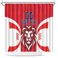 Custom Norway Football Shower Curtain Red Lion Football 2024