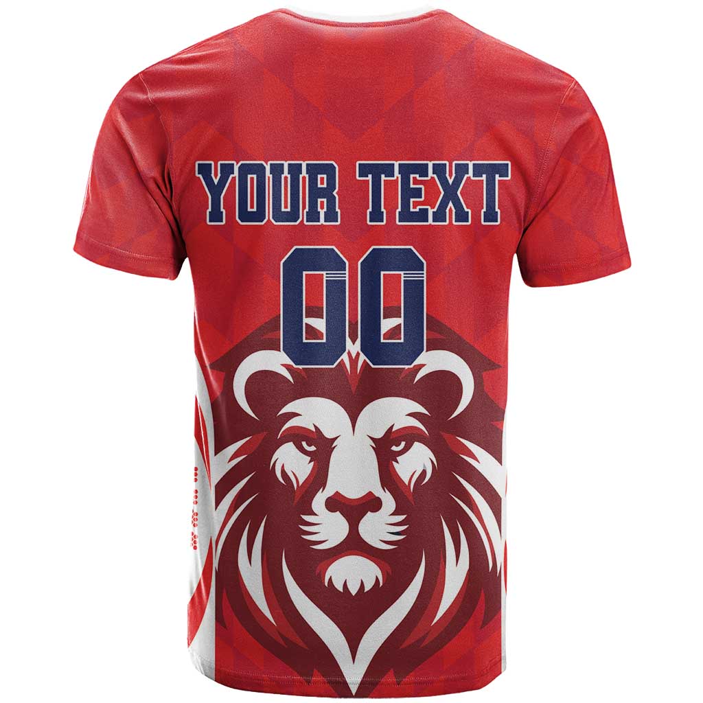 Custom Norway Football T Shirt Red Lion Football 2024 - Wonder Print Shop