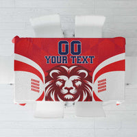 Custom Norway Football Tablecloth Red Lion Football 2024 - Wonder Print Shop