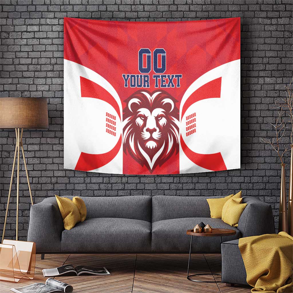 Custom Norway Football Tapestry Red Lion Football 2024 - Wonder Print Shop