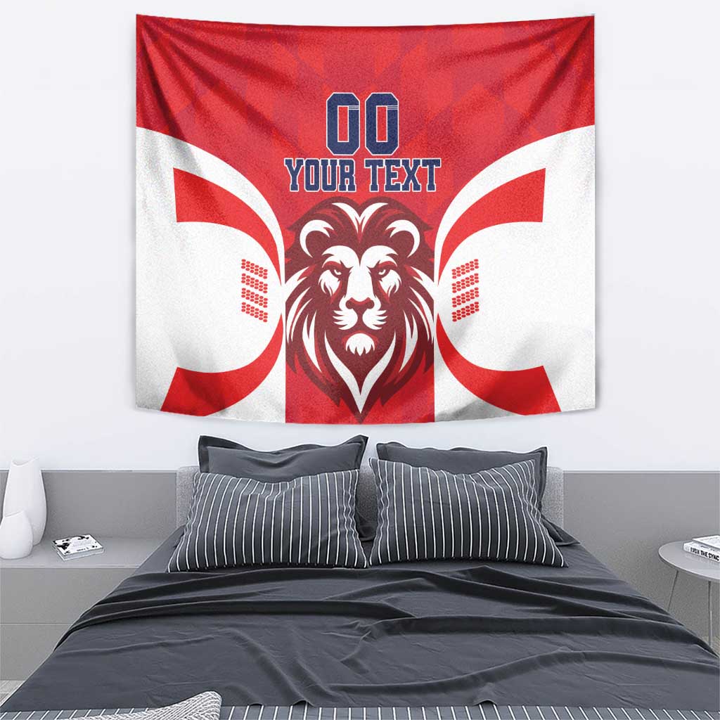 Custom Norway Football Tapestry Red Lion Football 2024 - Wonder Print Shop