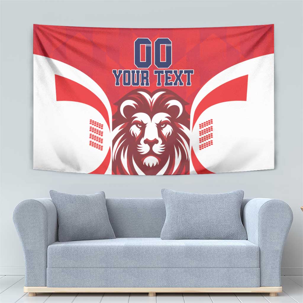 Custom Norway Football Tapestry Red Lion Football 2024 - Wonder Print Shop