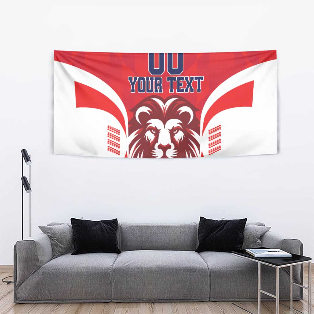 Custom Norway Football Tapestry Red Lion Football 2024 - Wonder Print Shop