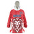 Custom Norway Football Wearable Blanket Hoodie Red Lion Football 2024 - Wonder Print Shop