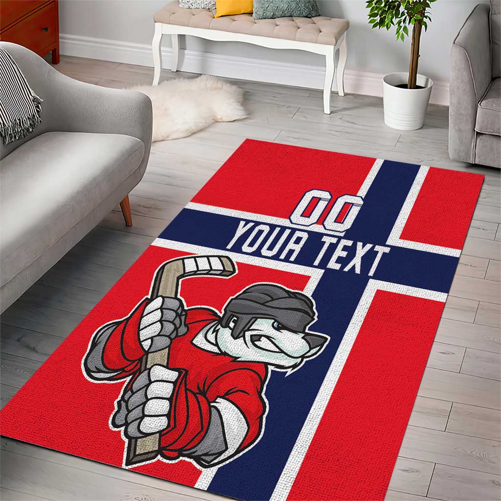 Custom Norway Hockey Area Rug The Polar Bears Hockey - Wonder Print Shop