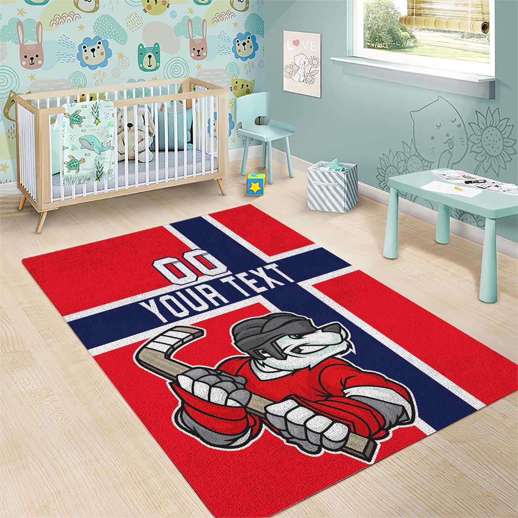 Custom Norway Hockey Area Rug The Polar Bears Hockey - Wonder Print Shop