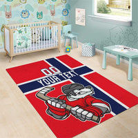 Custom Norway Hockey Area Rug The Polar Bears Hockey - Wonder Print Shop