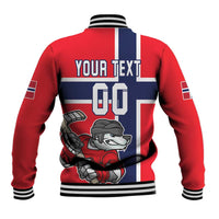 Custom Norway Hockey Baseball Jacket The Polar Bears Hockey - Wonder Print Shop