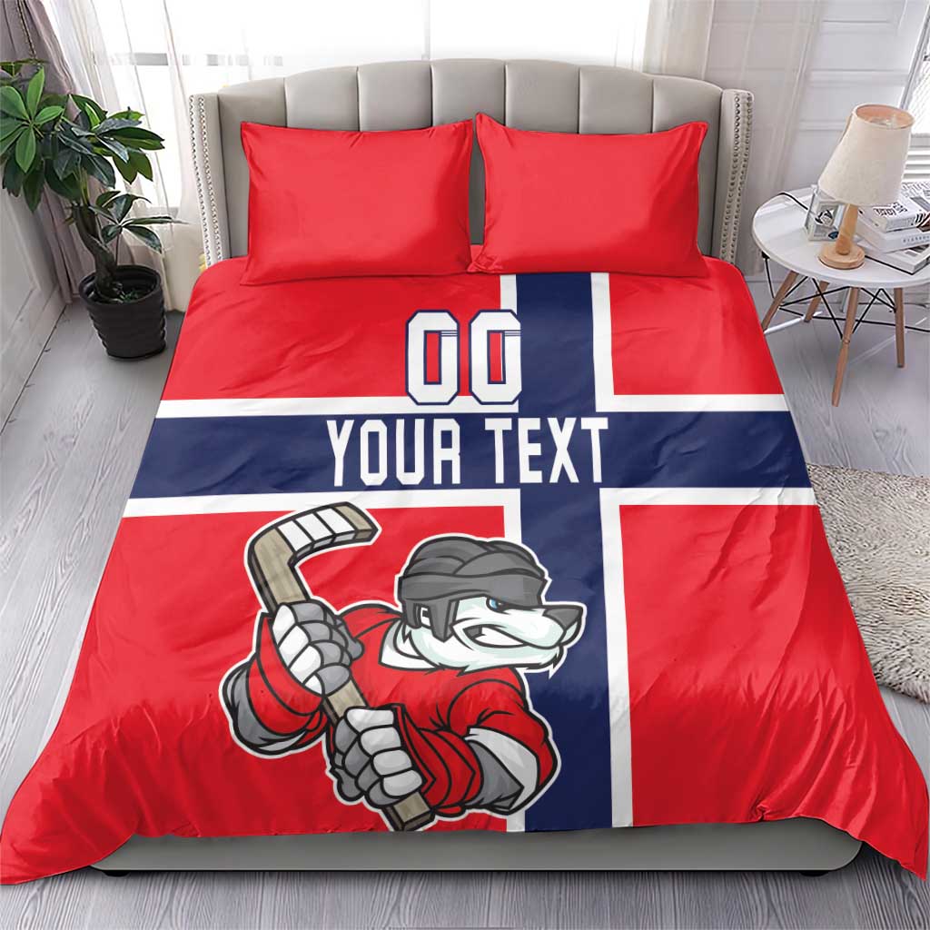 Custom Norway Hockey Bedding Set The Polar Bears Hockey - Wonder Print Shop