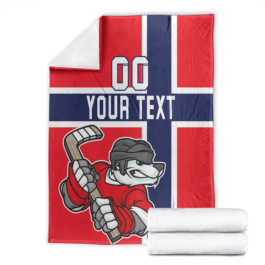 Custom Norway Hockey Blanket The Polar Bears Hockey
