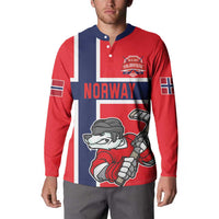 Custom Norway Hockey Button Sweatshirt The Polar Bears Hockey - Wonder Print Shop