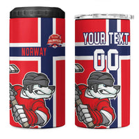 Custom Norway Hockey 4 in 1 Can Cooler Tumbler The Polar Bears Hockey - Wonder Print Shop