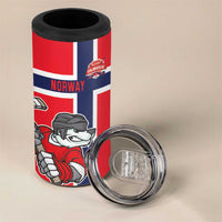 Custom Norway Hockey 4 in 1 Can Cooler Tumbler The Polar Bears Hockey - Wonder Print Shop