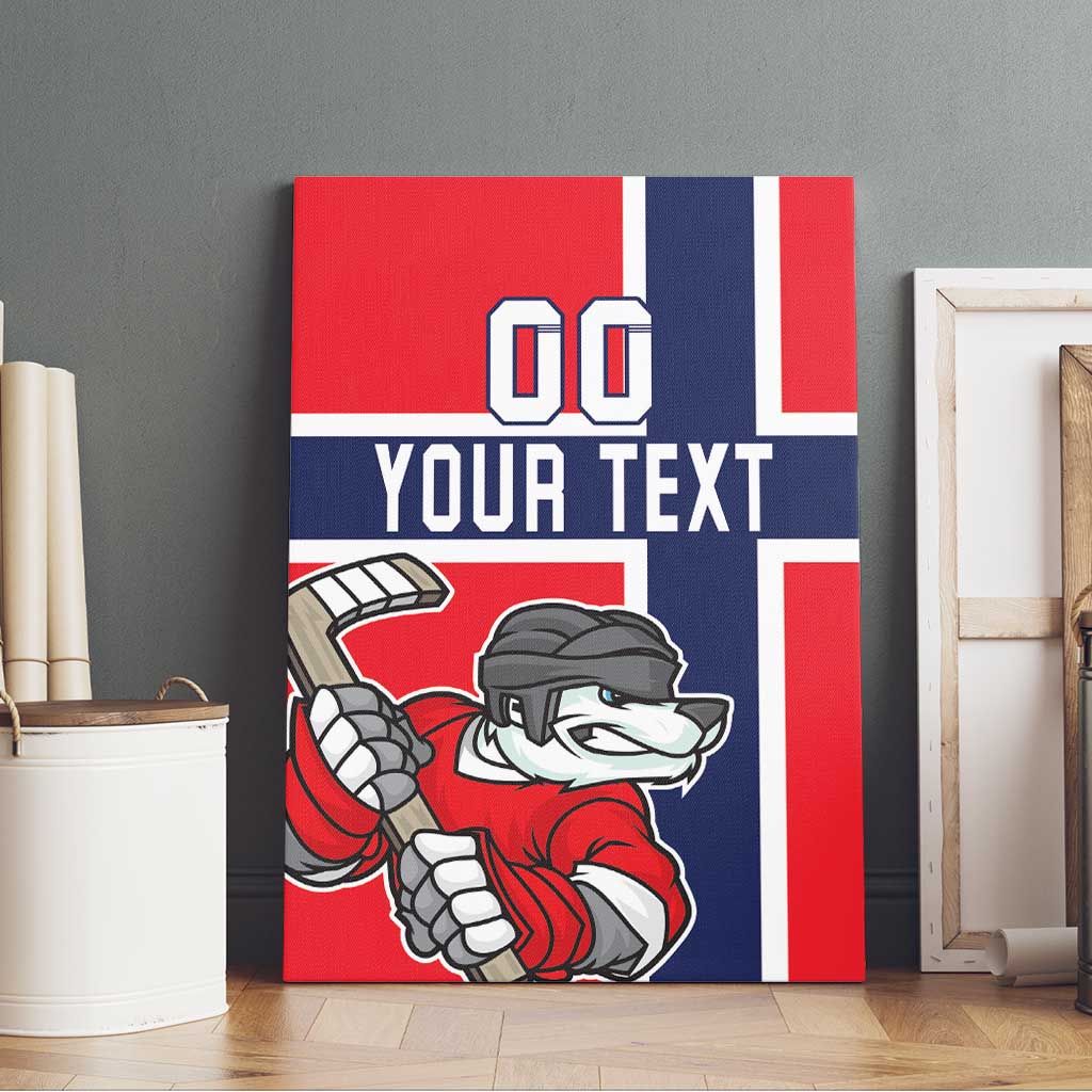 Custom Norway Hockey Canvas Wall Art The Polar Bears Hockey - Wonder Print Shop