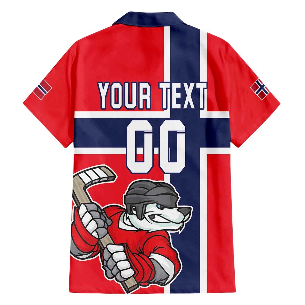 Custom Norway Hockey Family Matching Summer Maxi Dress and Hawaiian Shirt The Polar Bears Hockey - Wonder Print Shop