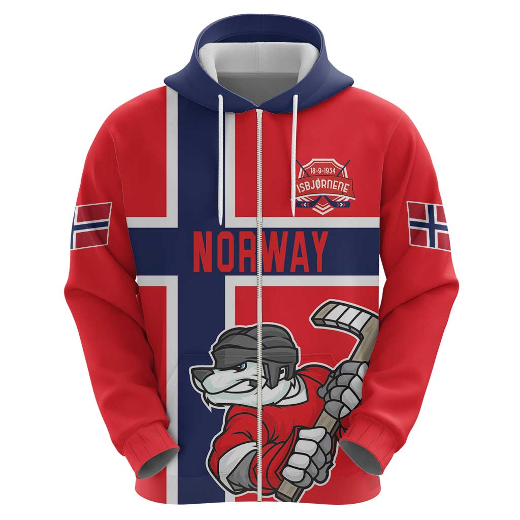 Custom Norway Hockey Hoodie The Polar Bears Hockey - Wonder Print Shop