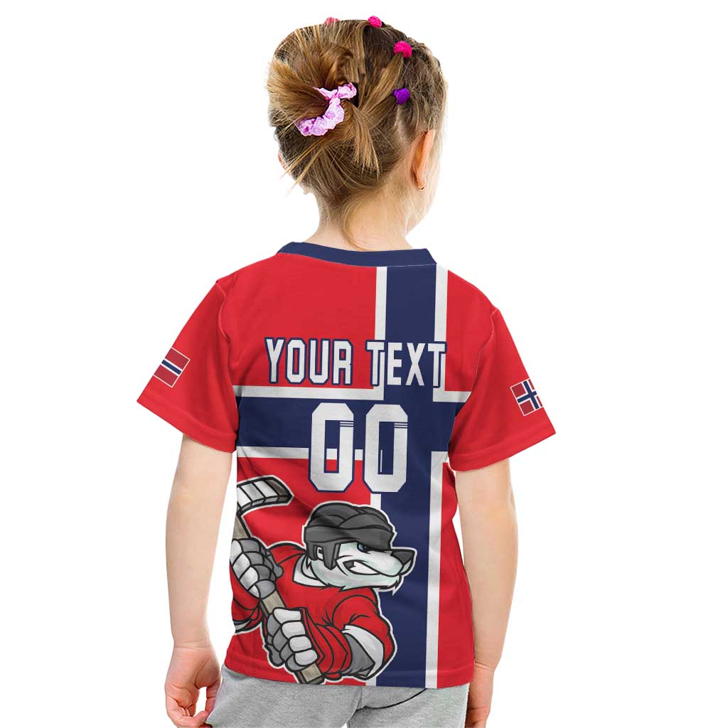 Custom Norway Hockey Kid T Shirt The Polar Bears Hockey - Wonder Print Shop
