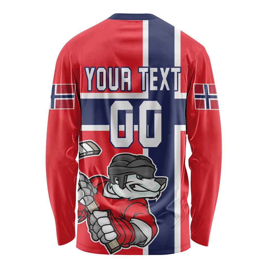 Custom Norway Hockey Long Sleeve Shirt The Polar Bears Hockey - Wonder Print Shop