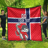 Custom Norway Hockey Quilt The Polar Bears Hockey - Wonder Print Shop