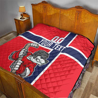 Custom Norway Hockey Quilt The Polar Bears Hockey - Wonder Print Shop