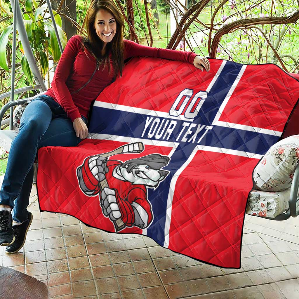 Custom Norway Hockey Quilt The Polar Bears Hockey - Wonder Print Shop