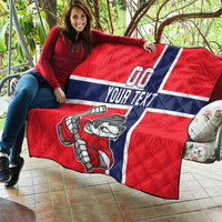 Custom Norway Hockey Quilt The Polar Bears Hockey - Wonder Print Shop