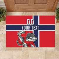 Custom Norway Hockey Rubber Doormat The Polar Bears Hockey - Wonder Print Shop