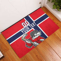 Custom Norway Hockey Rubber Doormat The Polar Bears Hockey - Wonder Print Shop