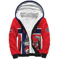 Custom Norway Hockey Sherpa Hoodie The Polar Bears Hockey - Wonder Print Shop