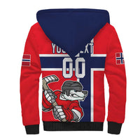 Custom Norway Hockey Sherpa Hoodie The Polar Bears Hockey - Wonder Print Shop