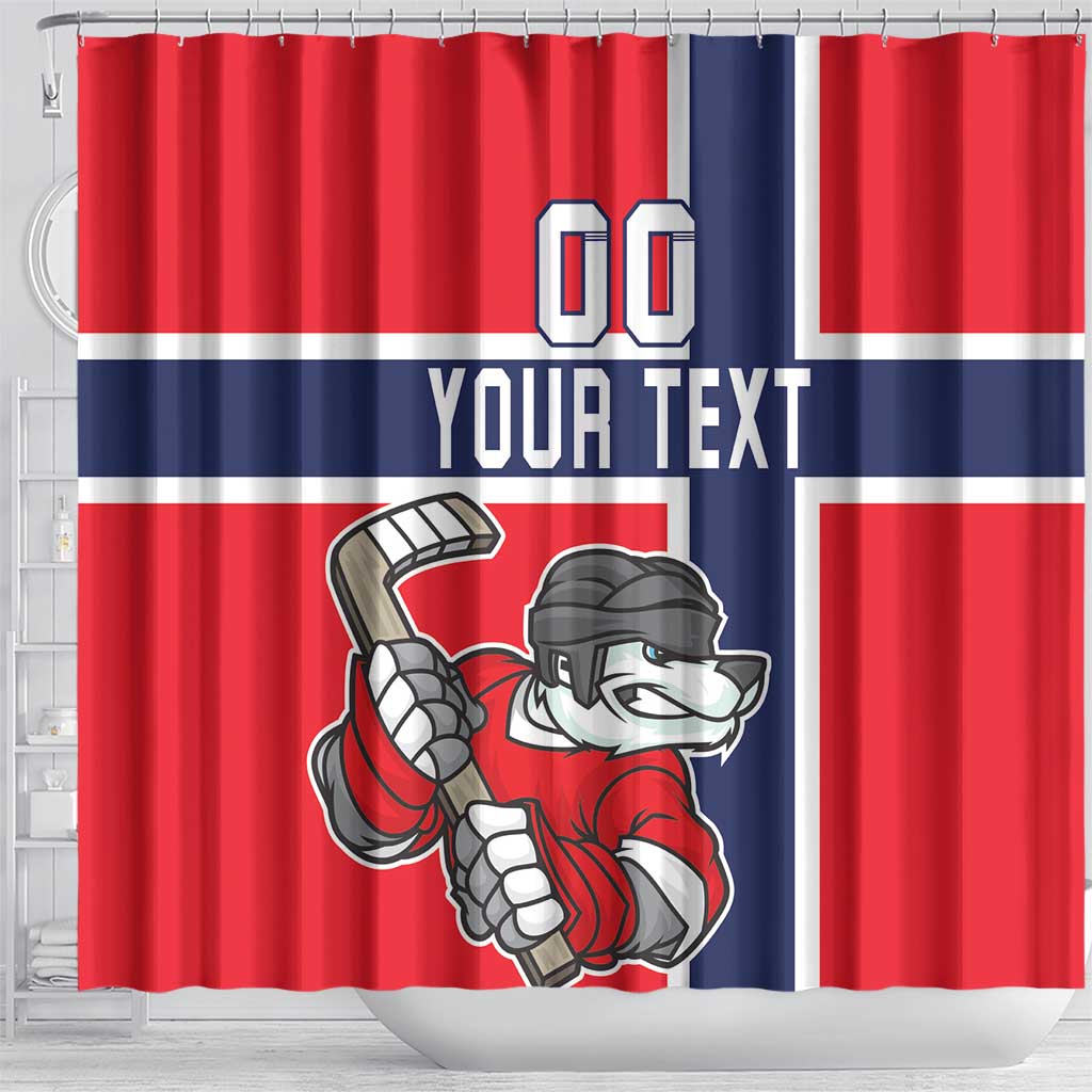 Custom Norway Hockey Shower Curtain The Polar Bears Hockey