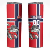 Custom Norway Hockey Skinny Tumbler The Polar Bears Hockey - Wonder Print Shop