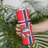 Custom Norway Hockey Skinny Tumbler The Polar Bears Hockey - Wonder Print Shop