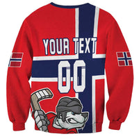 Custom Norway Hockey Sweatshirt The Polar Bears Hockey - Wonder Print Shop