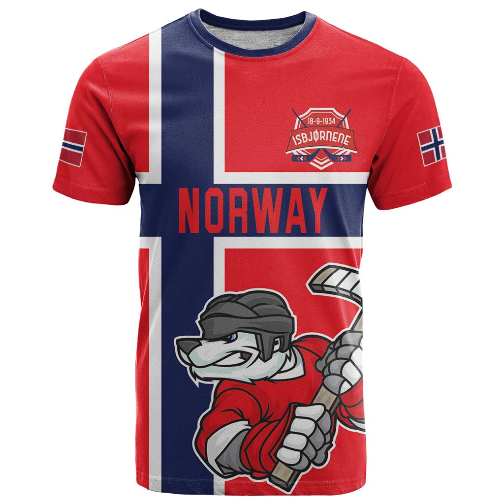 Custom Norway Hockey T Shirt The Polar Bears Hockey - Wonder Print Shop