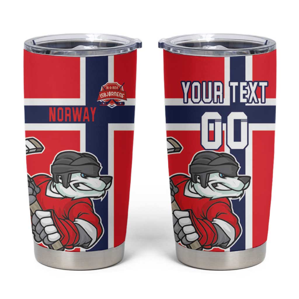 Custom Norway Hockey Tumbler Cup The Polar Bears Hockey - Wonder Print Shop
