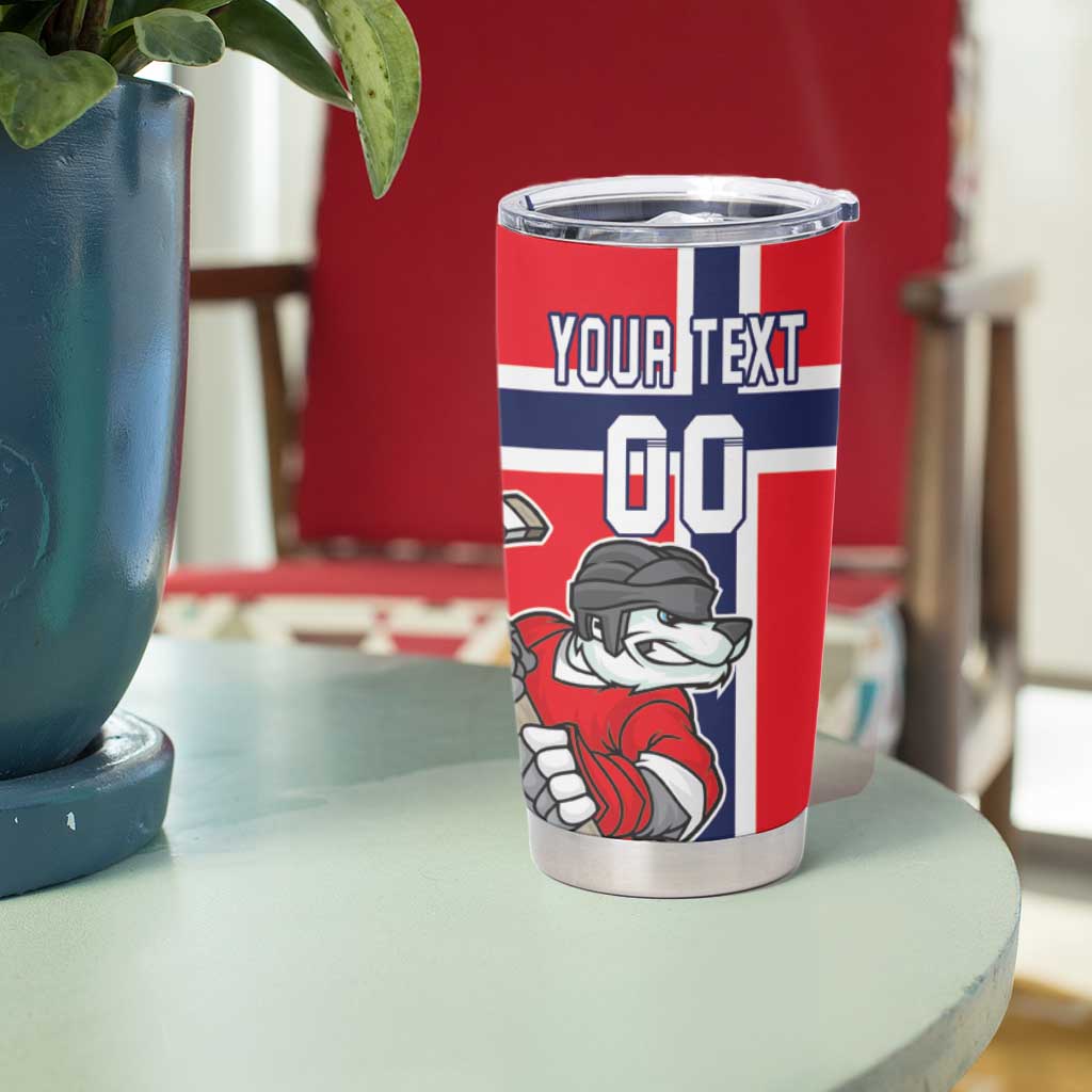 Custom Norway Hockey Tumbler Cup The Polar Bears Hockey - Wonder Print Shop